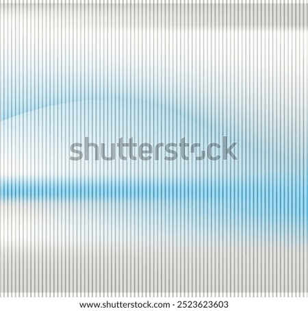 glass wave ribbed effect, blu grey background stripes