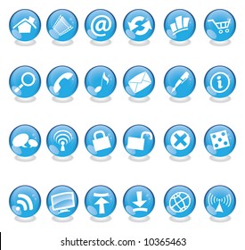 Glass web Icons