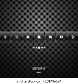 Glass website template design