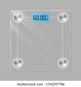 Glass weight scale Illustration Vector
