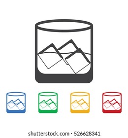 Glass of whiskey icon