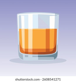 A Glass of Whiskey Illustration vector