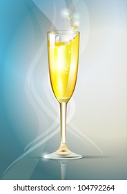 glass of white wine