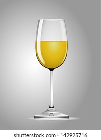 glass of white wine
