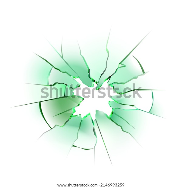 Glass\
Window Broken With Hole And Crack Vector. Destroyed And Cracked\
Glass. Damaged Smartphone Screen Or Destructed Windshield, Bullet\
Gunshot Crash Template Realistic 3d\
Illustration
