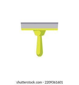 Herramienta de limpieza de vidrio o ventanas, ilustración vectorial plana aislada en fondo blanco. Equipamiento para la limpieza de la casa. Concepto de las tareas domésticas.