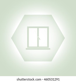  Glass window vector.