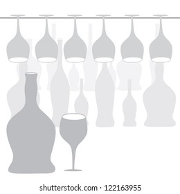 glass and wine