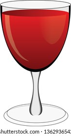 A glass of wine