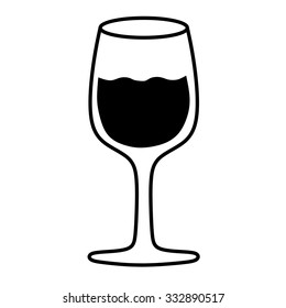 a glass of wine