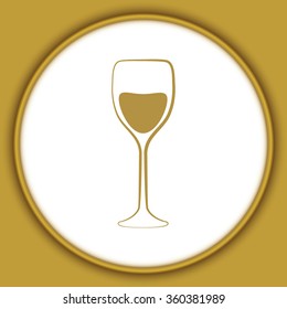 Glass Of Wine Icon 