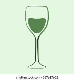 Glass Of Wine Icon 