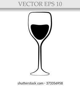 Glass Of Wine Icon 