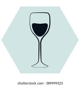 Glass Of Wine Icon 