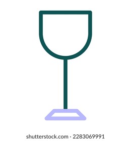 glass wine icon duocolor green purple colour easter illustration vector element and symbol perfect. Icon sign from modern collection for web.
