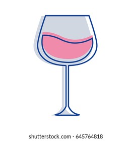 glass with wine icon image