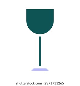 Glass wine icon solid green purple colour easter illustration vector element and symbol perfect.