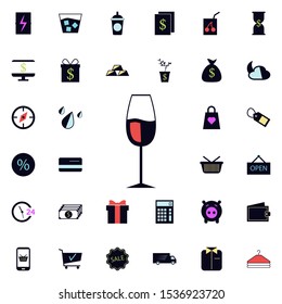 a glass of wine icon. Universal set of web for website design and development, app development