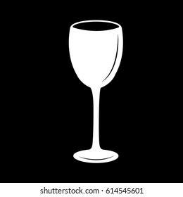A glass of wine icon vector