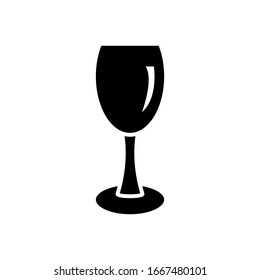 Glass wine icon vector design template
