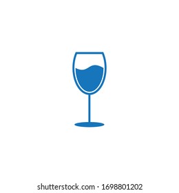 Glass wine icon vector illustration design