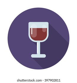 glass of wine icon. vector illustration