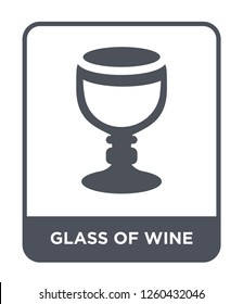 glass of wine icon vector on white background, glass of wine simple element illustration
