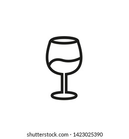 glass wine icon vector template