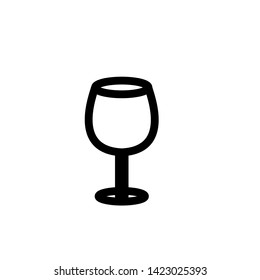 glass wine icon vector template