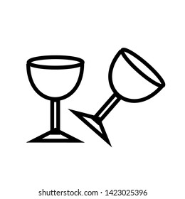 glass wine icon vector template