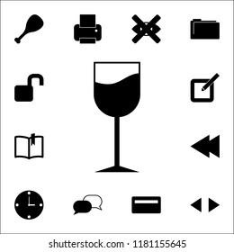 glass of wine icon. web icons universal set for web and mobile