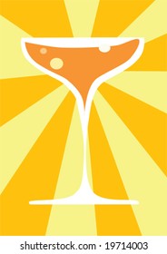 Glass of Wine Illustration