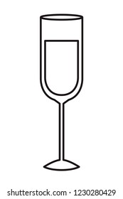 glass of wine isolated icon