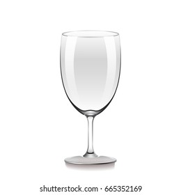 glass wine on White background vector illustrator.