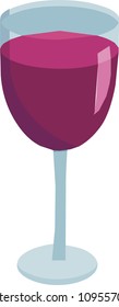 glass of wine vector cartoon