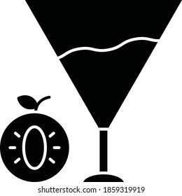 glass and wine Vector Icon 