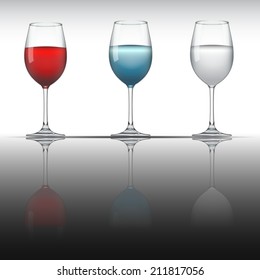 Glass wine of vector,illustrator eps10