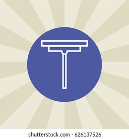 glass wipe icon. sign design. background