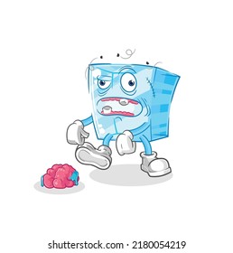 the glass zombie character.mascot vector