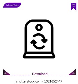 glass-container icon vector . Best modern, simple, isolated, application ,ecology icons, logo, flat icon for website design or mobile applications, UI / UX design vector format