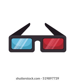 glasses 3d cinema icon