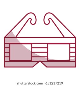 glasses 3d cinema icon