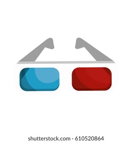 glasses 3d isolated icon