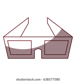 glasses 3d isolated icon