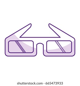 glasses 3d isolated icon