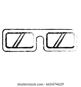 glasses 3d isolated icon