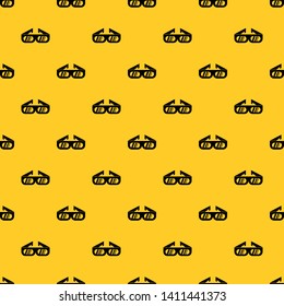 Glasses for 3D movie pattern seamless vector repeat geometric yellow for any design