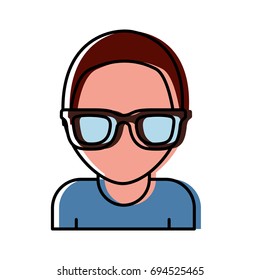 glasses accessory icon, man icon.