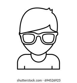 glasses accessory icon, men icon.