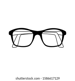 glasses accessory icon over white background, vector illustration